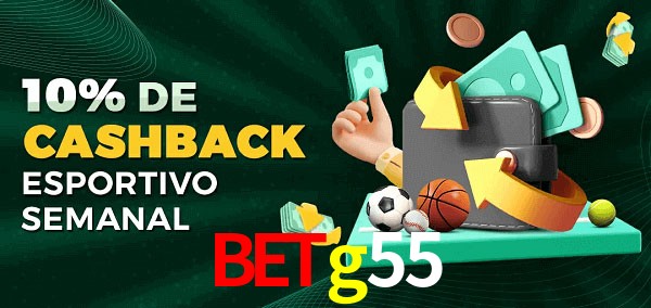 10% de bônus de cashback na betg55