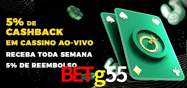 Promoções do cassino ao Vivo betg55